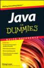 Java For Dummies Quick Reference - Book