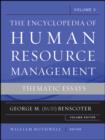The Encyclopedia of Human Resource Management, Volume 3 : Thematic Essays - eBook