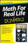 Math For Real Life For Dummies - eBook