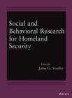 Social and Behavioral Research for Homeland Security - eBook