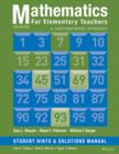Mathematics for Elementary Teachers, Student Hints and Solutions Manual : A Contemporary Approach - Book