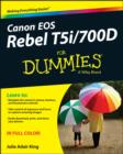 Canon EOS Rebel T5i/700D For Dummies - Book
