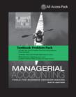Textbook Problem Pack for Managerial Accounting: Tools for Business Decision Making, 6r.ed - Book