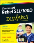 Canon EOS Rebel SL1/100D For Dummies - Book