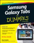 Samsung Galaxy Tabs For Dummies - Book