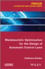 Metaheuristic Optimization for the Design of Automatic Control Laws - eBook