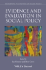 Evidence and Evaluation in Social Policy - eBook
