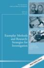 Exemplar Methods and Research: Strategies for Investigation : New Directions for Child and Adolescent Development, Number 142 - Book