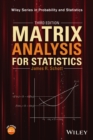 Matrix Analysis for Statistics - Book