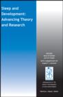 Sleep and Development : Advancing Theory and Research - Book