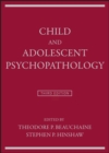 Child and Adolescent Psychopathology - Book