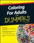 Coloring For Adults For Dummies - Book