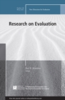 Research on Evaluation : New Directions for Evaluation, Number 148 - eBook