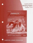 Working Papers, Chapter 15-24 for Gilbertson/Lehman/Passalacqua's  Century 21 Accounting: Advanced, 10th - Book