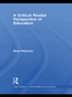A Critical Realist Perspective of Education - eBook
