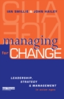 Managing for Change : Leadership, Strategy and Management in Asian NGOs - eBook