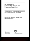 Strategies for Sustainable Open and Distance Learning : World Review of Distance Education and Open Learning: Volume 6 - eBook