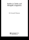 Studies in Turkic and Mongolic Linguistics - eBook