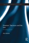 Directors' Decisions and the Law : Promoting Success - eBook