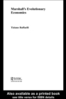 Marshall's Evolutionary Economics - eBook