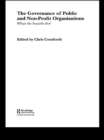 The Governance of Public and Non-Profit Organizations - eBook