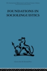 Foundations in Sociolinguistics : An ethnographic approach - eBook