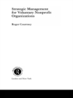 Strategic Management for Nonprofit Organizations - eBook