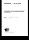 Realizing Community : Concepts, Social Relationships and Sentiments - eBook