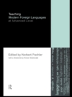 Teaching Modern Foreign Languages at Advanced Level - eBook