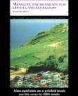 Managing Environments for Leisure and Recreation - eBook