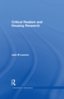 Critical Realism and Housing Research - eBook