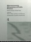 Macroeconomic Dimensions of Public Finance : Essays in Honour of Vito Tanzi - eBook