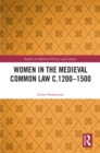 Women in the Medieval Common Law c.1200-1500 - eBook