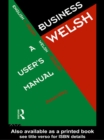 Business Welsh: A User's Manual - eBook