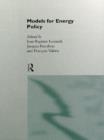 Models for Energy Policy - eBook