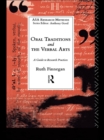 Oral Traditions and the Verbal Arts : A Guide to Research Practices - eBook