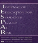 Crespar Findings (1994-1999) : In Memory of John H. Hollifield. A Special Double Issue of the journal of Education for Students Placed at Risk - eBook