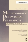 Personality Topics in Honor of Jerry S. Wiggins : A Special Issue of Multivariate Behavioral Research - eBook