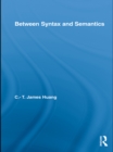 Between Syntax and Semantics - eBook