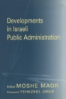 Developments in Israeli Public Administration - eBook