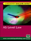 Cavendish: AS Level Lawcard - eBook