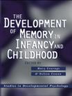 The Development of Memory in Infancy and Childhood - eBook