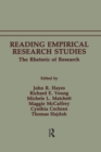Reading Empirical Research Studies : The Rhetoric of Research - eBook