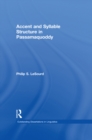 Accent & Syllable Structure in Passamaquoddy - eBook