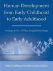 Human Development from Early Childhood to Early Adulthood : Findings from a 20 Year Longitudinal Study - eBook