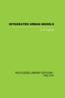 Integrated Urban Models Volume 1:Policy Analysis of Transportation and Land Use (RLE: The City) - eBook