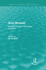 Knut Wicksell (Routledge Revivals) : Selected Essays in Economics, Volume 2 - eBook