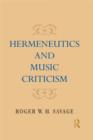 Hermeneutics and Music Criticism - eBook