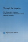Through the Negative : The Photographic Image and the Written Word in Nineteenth-Century American Literature - eBook