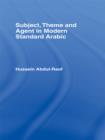Subject, Theme and Agent in Modern Standard Arabic - eBook